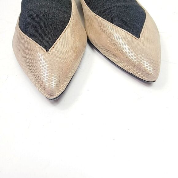 Mercedes Castillo Gold Ballerina Metallic Flats Size 8.5 - Picture 5 of 8